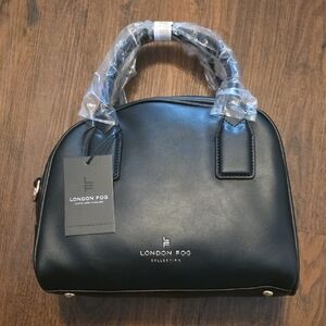 NWT London Fog Classic Black Satchel